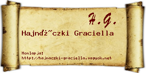 Hajnáczki Graciella névjegykártya